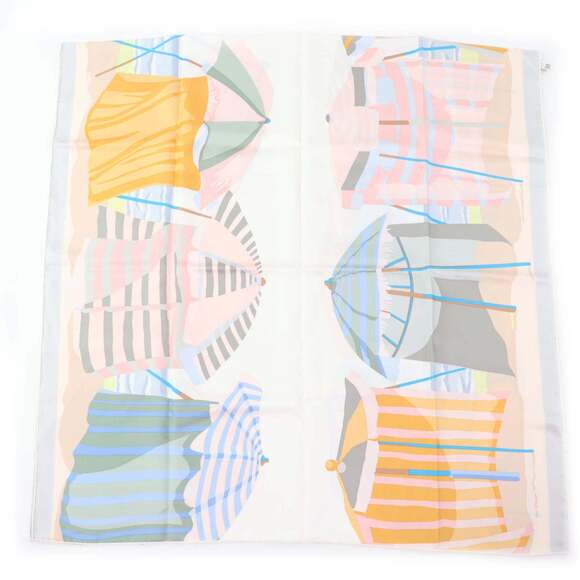 HERMES Authentic Black Silk Scarf - Picture 3 of 10